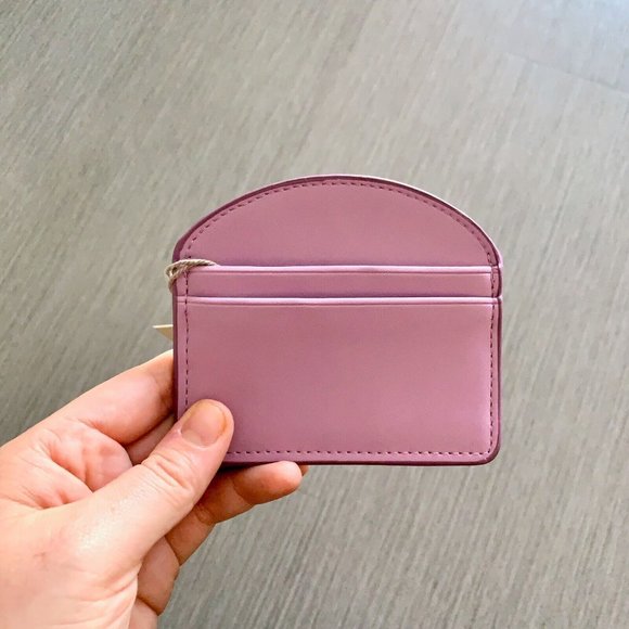 Faux Leather Card Case - Set of 3 - Lilac Pink Black - Picture 7 of 8